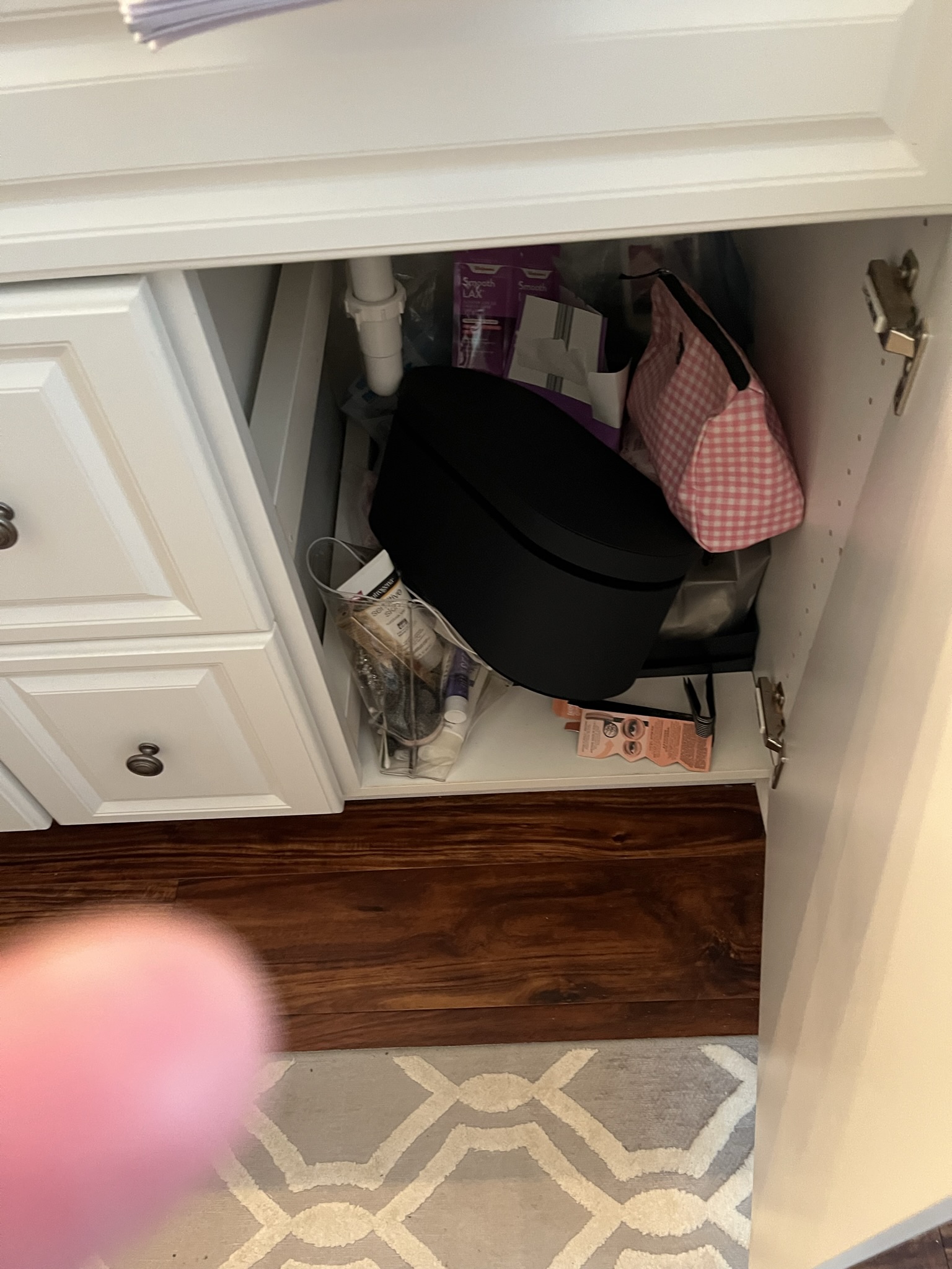 Bathroom under sink before